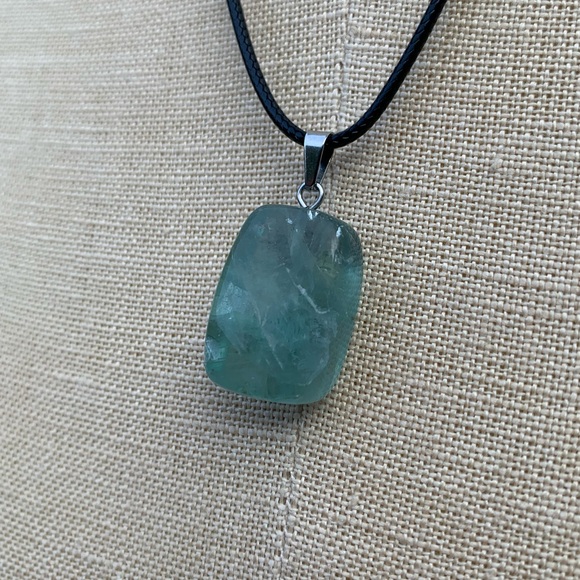 Handmade Funky Genuine Stone Chunk Amulet Necklace - Picture 6 of 16